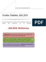 Chuleta. Diabetes. Ada 2019