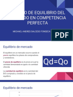 Modelo de Equilibrio Del Mercado Perfecto