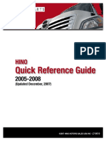 Hino Quickreference - 2005 2008 PDF