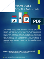 TOXICOLOGIA OCUPACIONAL (Industrial)