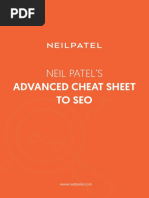 Neil Patels Advanced Cheatsheet To SEO PDF