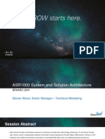 BRKARC 2001 Cisco ASR1000 Series Routers System Solution Architectures 2013 Orlando 2 Hours PDF