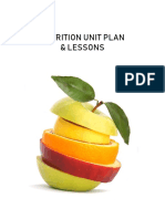 Health Nutrition Unit Plan and Lessons