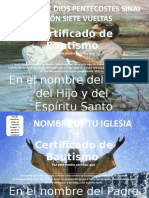 Certificados de Bautismo