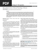 Role of Homeostasis in Human Physiology A Review