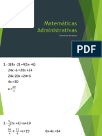 Examen Matematicas Administrativas