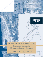 José María Rodríguez García (Auth.) - The City of Translation - Poetry and Ideology in Nineteenth-Century Colombia (2010, Palgrave Macmillan US) PDF