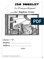 English Booklet-1st Year