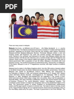 Malaysia (/M: ZH Ə Malay: (Məlejsiə) ) Is A Country