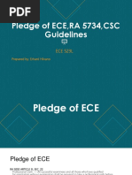 Pledge of ECE RA 5734 CSC Guidelines