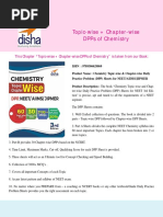 Disha Publication Topic Wise Chapter Wise DPPs of Chemistry. CB1198675309