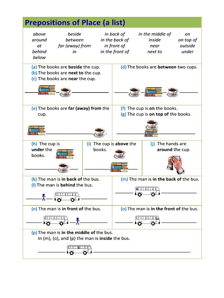 2 - Prepositions - of - Place PDF | PDF
