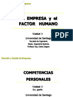 La Empresa y El Factor Humano - Competencias Personales - Parte 1 PDF