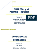 3.- La Empresa y El Factor Humano - Competencias Personales - Parte 2