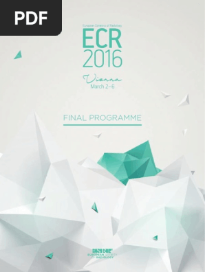 Ecr 2016 Final Programmepdf Radiology Medical Imaging