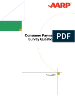 Consumer Payment Questionnaire