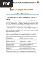 Technical Document Cisco 2960G, 2960S, and 2960X Configuration For Wheatnet-Ip