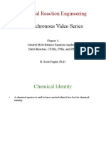 Chemical Reaction Engineering: Asynchronous Video Series
