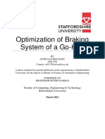 Optimization of Braking System of A Go-Kart: Faculty of Computing, Engineering & Technology Staffordshire University