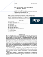 Simulation of Pyramid Type Three-Roll Bending Process: (Received December and in Revised Form August