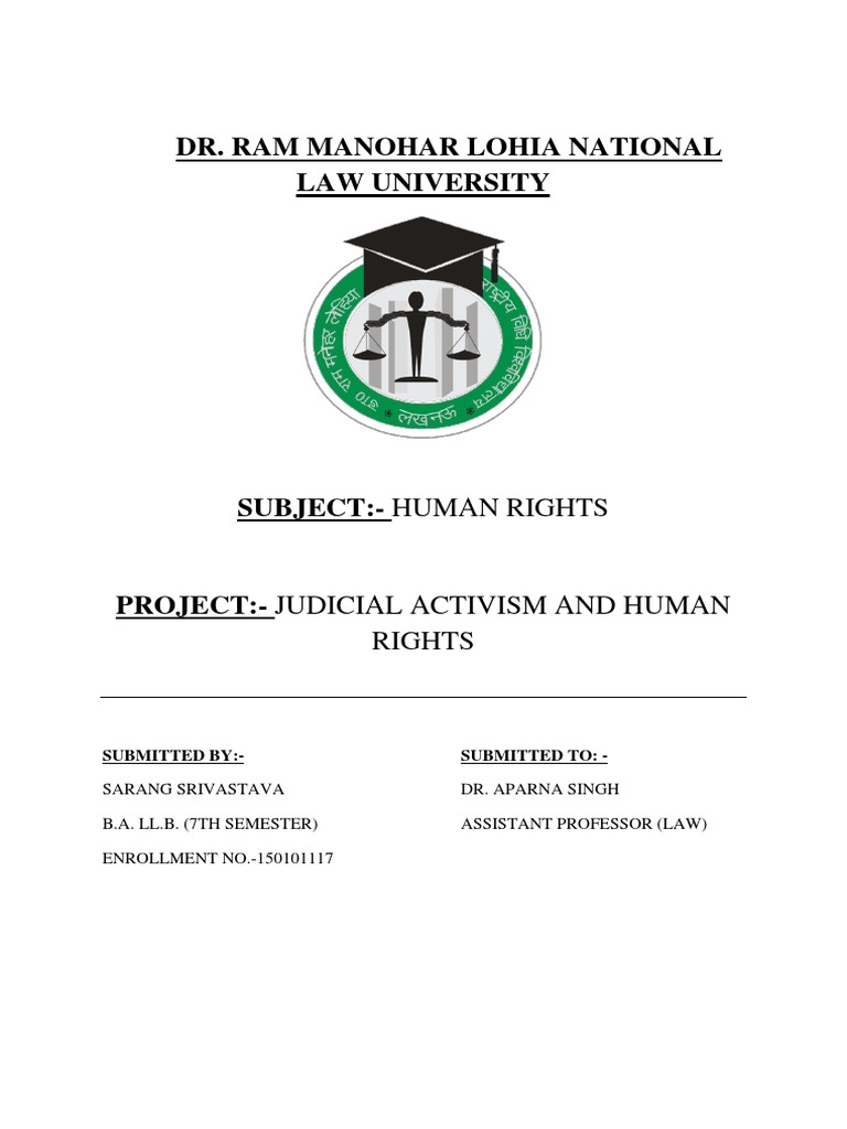 Human Rights and Judicial Activism in India | PDF | Judiciaries | Human ...