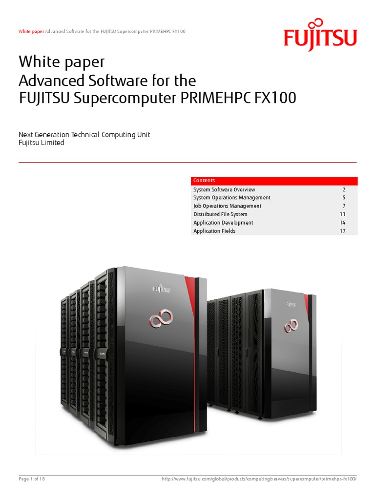 Advanced Software for PRIMEHPC FX100 | PDF | Operating System ...