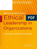 CSR, Sustainability, Ethics &amp - Governance - Bernhard Bachmann (Auth.) - Ethical Leadership in Organizations - Concepts and Implementation (2017, Springer International Publishing)