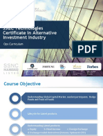 SS&C Technologies Certificate in Alternative Investment Industry