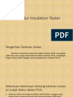 Prosedur Insulation Tester