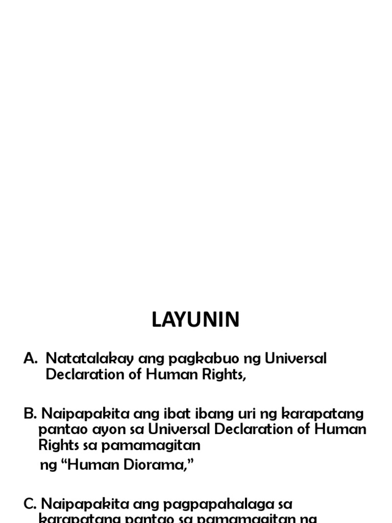 Ang Universal Declaration of Human Rights at Ang | PDF