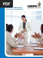 Download Victoria University Melbourne Bachelor of Business Sunway University College 2011 by Sunway University SN40379145 doc pdf