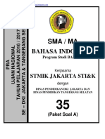 Soal PRA UJIAN NASIONAL BAHASA INDONESIA BAHASA SMA KODE A PDF