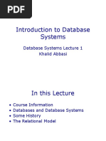 Introduction To Database Systems