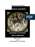 Zieliński T. - Klechdy Attyckie Mity Greckie PDF