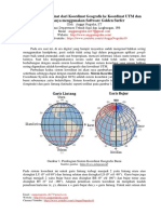 Konversi Koordinat Geografis Ke UTM Dan Sebaliknya