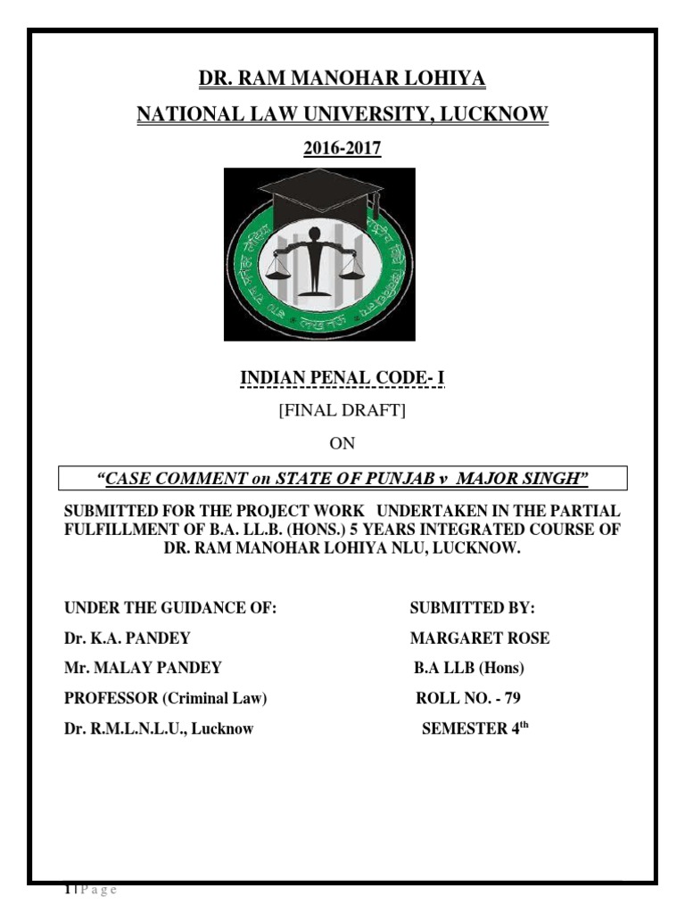 Indian Penal Code Final Draft | PDF | Mitigating Factor | Murder