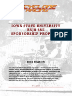 Iowa University Baja Sae Sponsorship Proposal: State