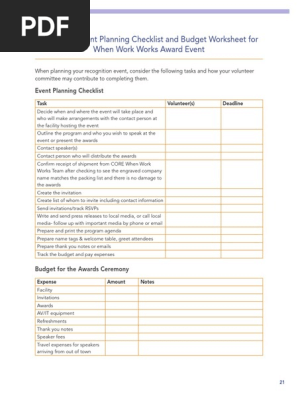 Event Planning Checklist