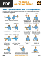 Crane Operation Hand Signals Guide | PDF