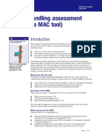 Manual Handling Assessment Charts (The MAC Tool) : What Does The Law Say?