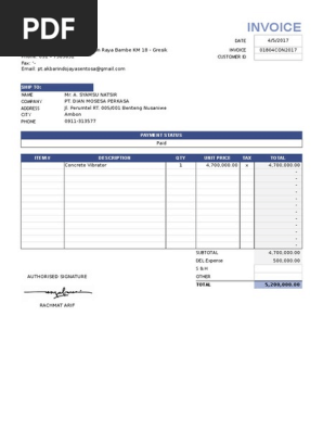 Sales Invoice