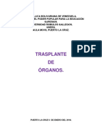 TRASPLANTE DE ORGANOS Nuevo