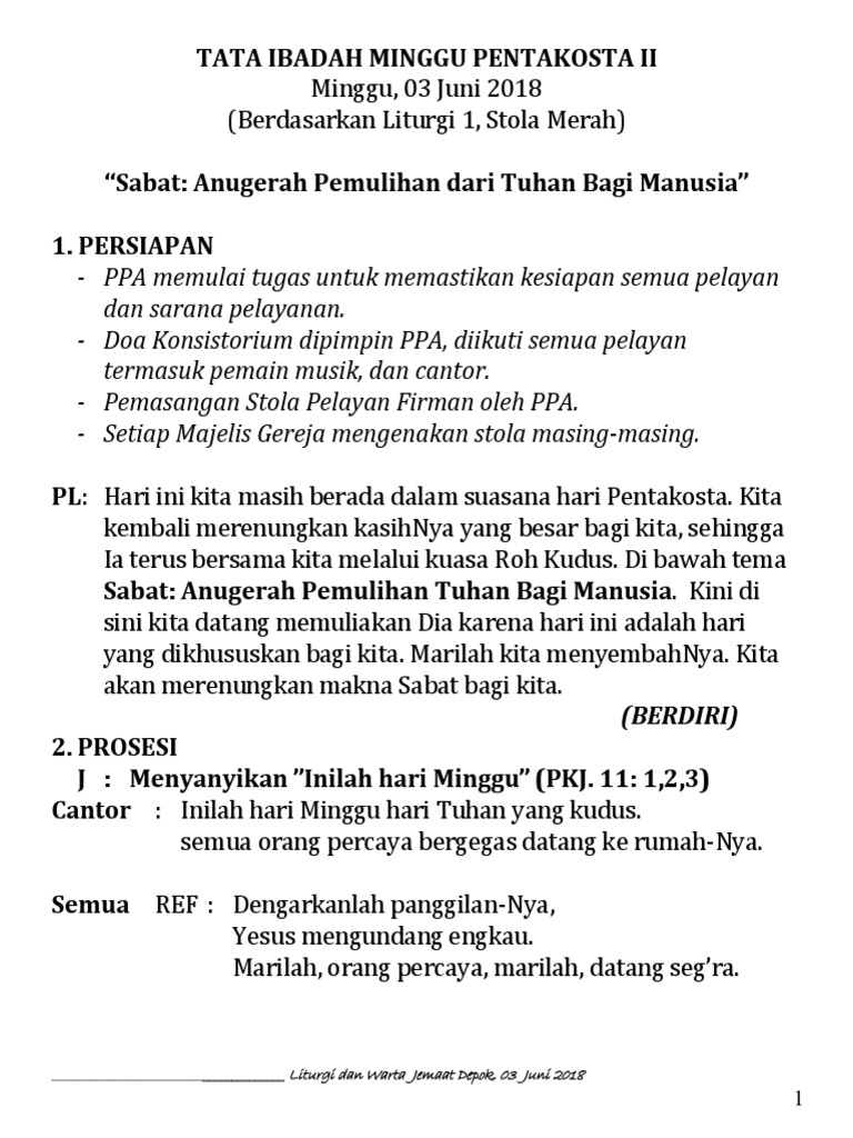 Liturgi Minggu 03 Juni 2018 Docx