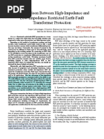 A Comparison Between High-Impedance and Low-Impedance Restricted Earth-Fault Transformer Protection