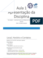 Aula 1 - Introdução à Disciplina de IEDs