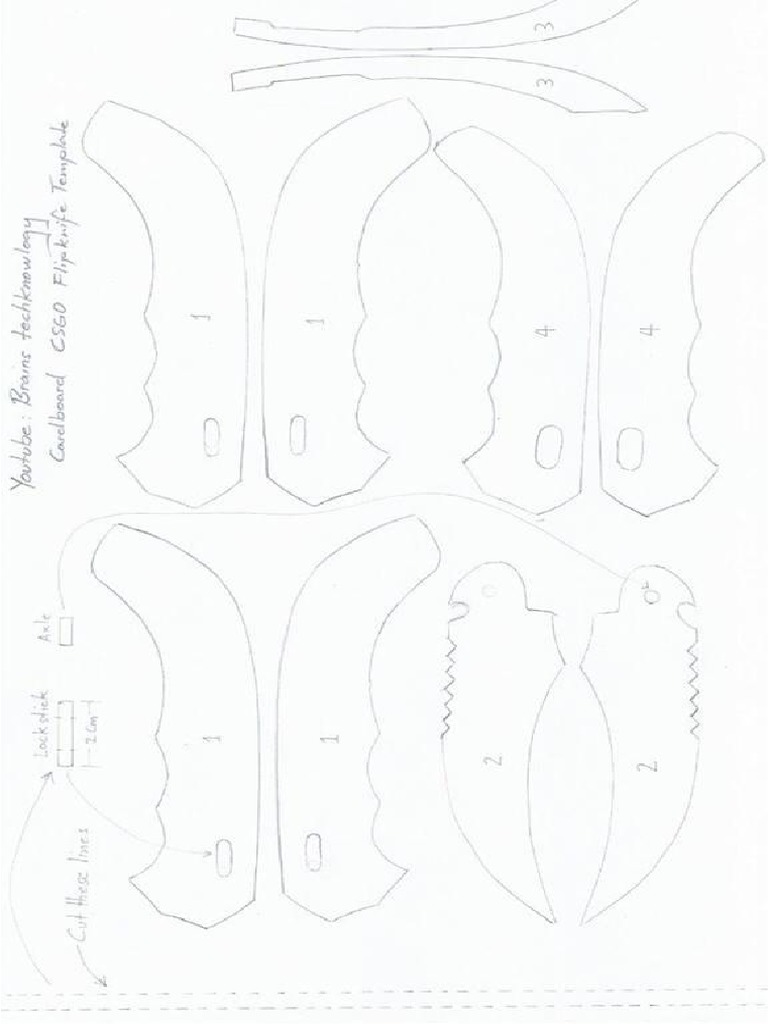 Cardboard Csgo Flip Knife