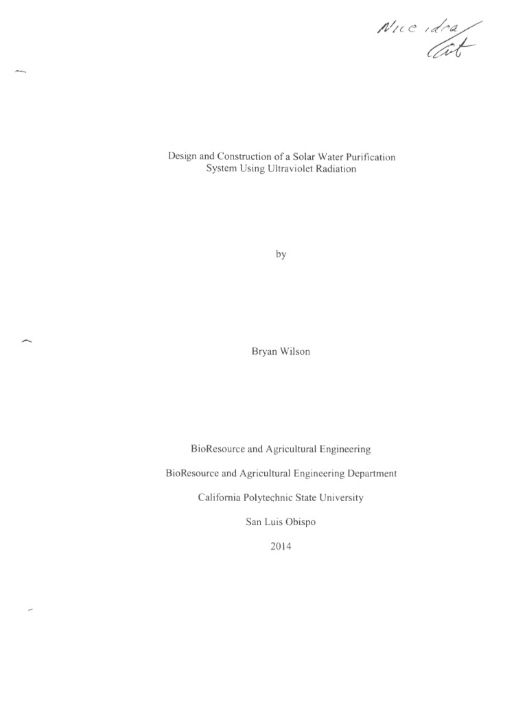 Design and Construction of A Solar Water Purification System Usin PDF ... Circuit Diagram