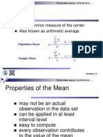 Teaching Basic Stats Measures