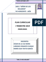 Esquema Plan Curr 2019 - Primero - i Trimestre