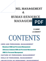 HRM Vs Personnel MGT